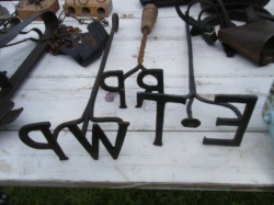 Branding or marking irons for sheep